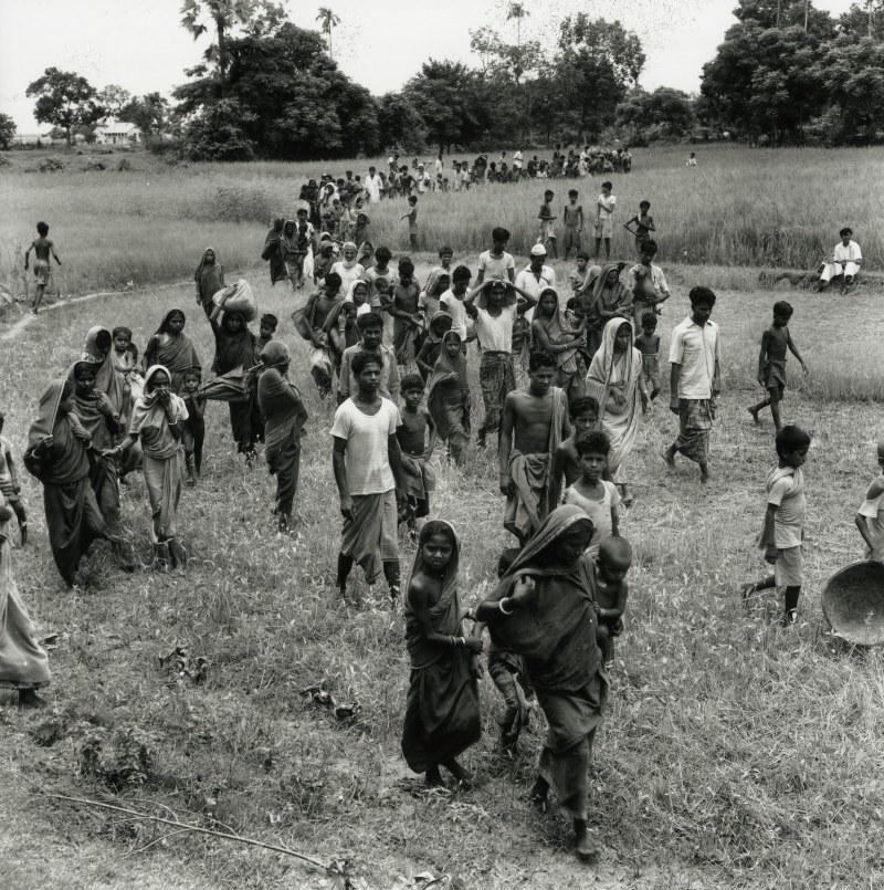 April 1971: People fleeing to India through Laksham, Comilla. Bangladesh.  Credits: Rashid Talukder/Drik/Majority World